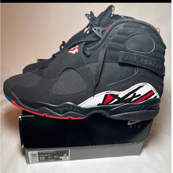 Size 13 - Nike Air Jordan 8 Retro Playoff 2023 Men's Shoes - Picture 9 of 11